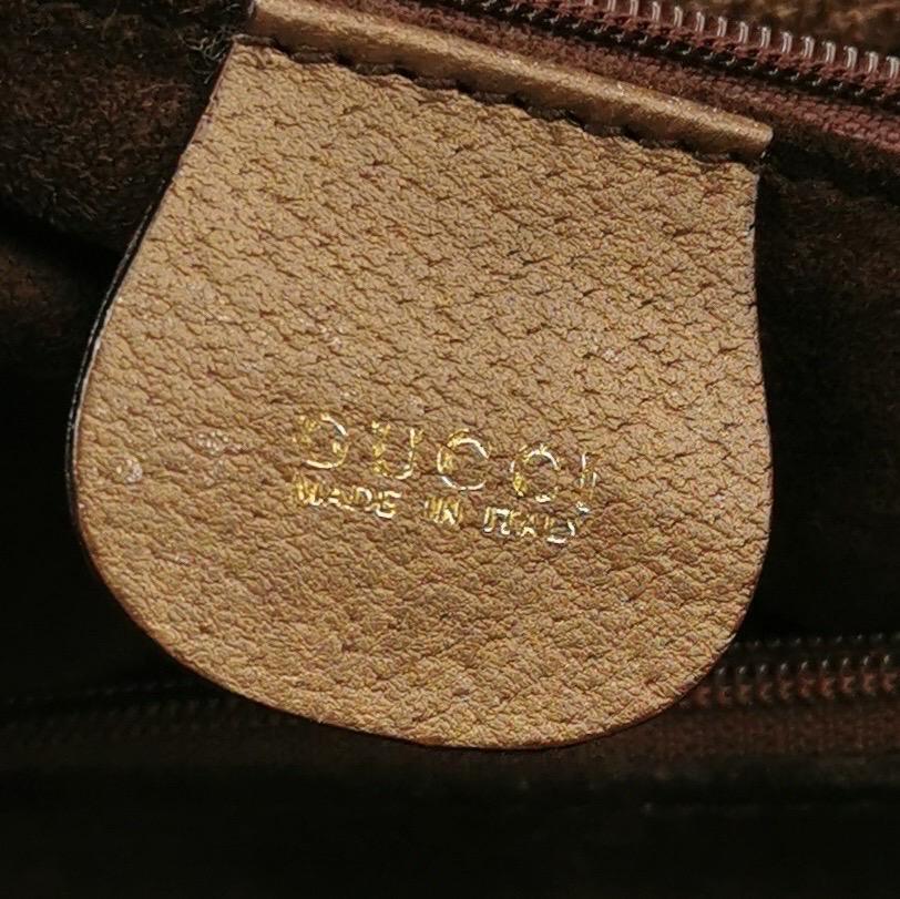 Gucci Diana Vintage Große Metallic Kupfer Leder Bambus Top Handles Tote im Angebot 11