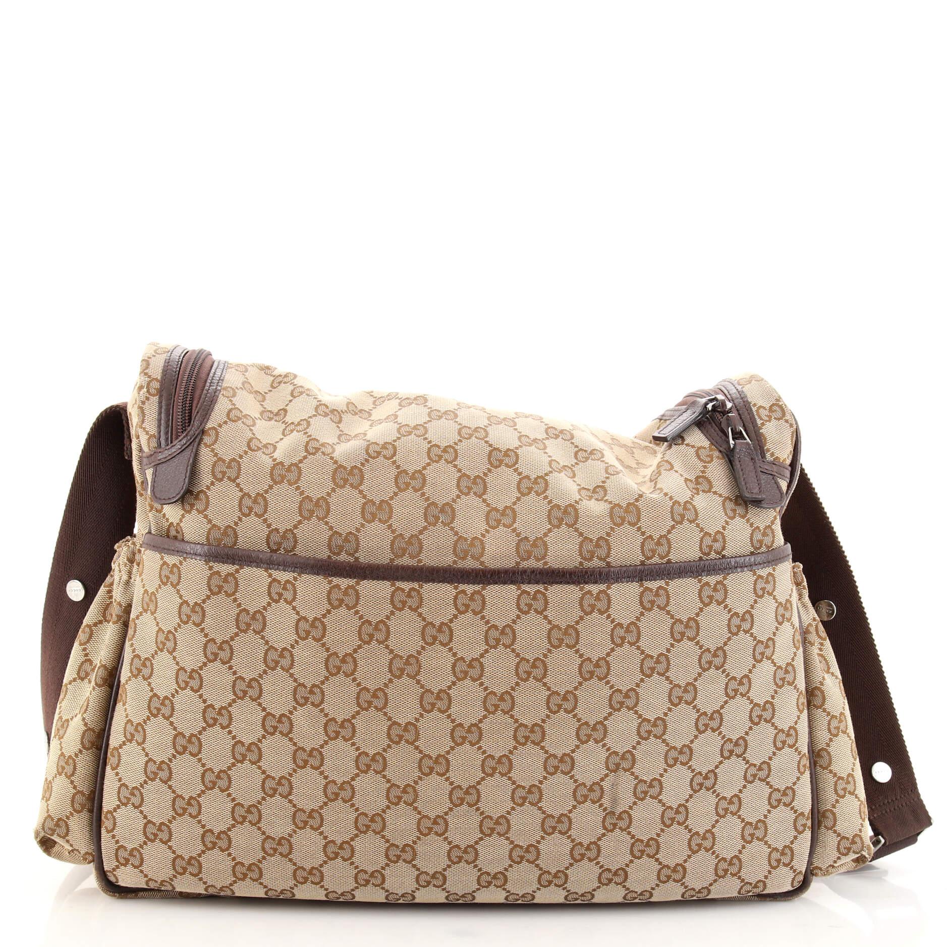 Gucci Diaper Crossbody Bag GG Canvas at 1stDibs gucci diaper bag