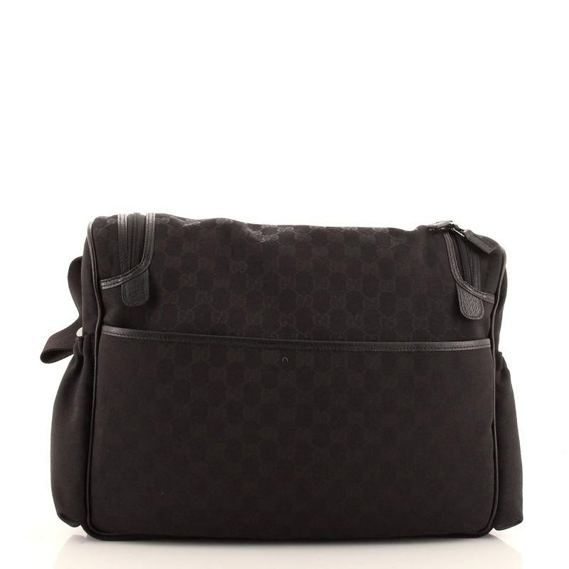 Gucci Diaper Crossbody Bag GG Canvas In Good Condition In NY, NY