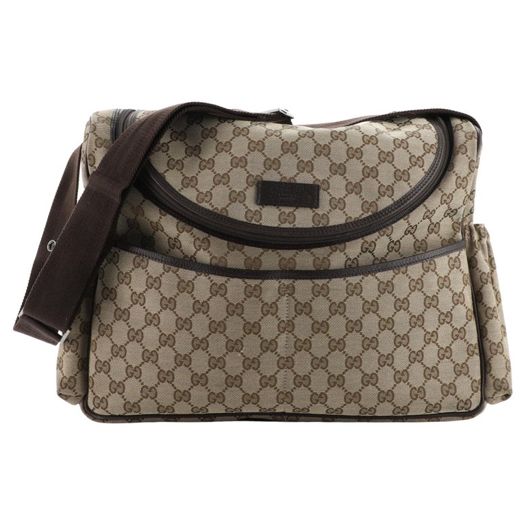Gucci Diaper Crossbody Bag GG Canvas For Sale at 1stDibs