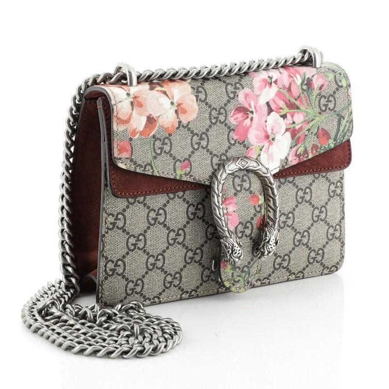 Gucci Dionysus Bag Blooms Print Gg Coated Canvas Mini At 1stdibs