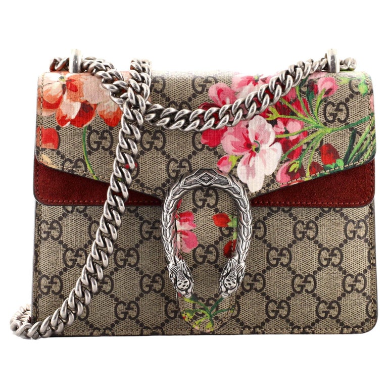 Gucci Dionysus Bag Blooms Print GG Coated Canvas Mini For Sale at 1stDibs