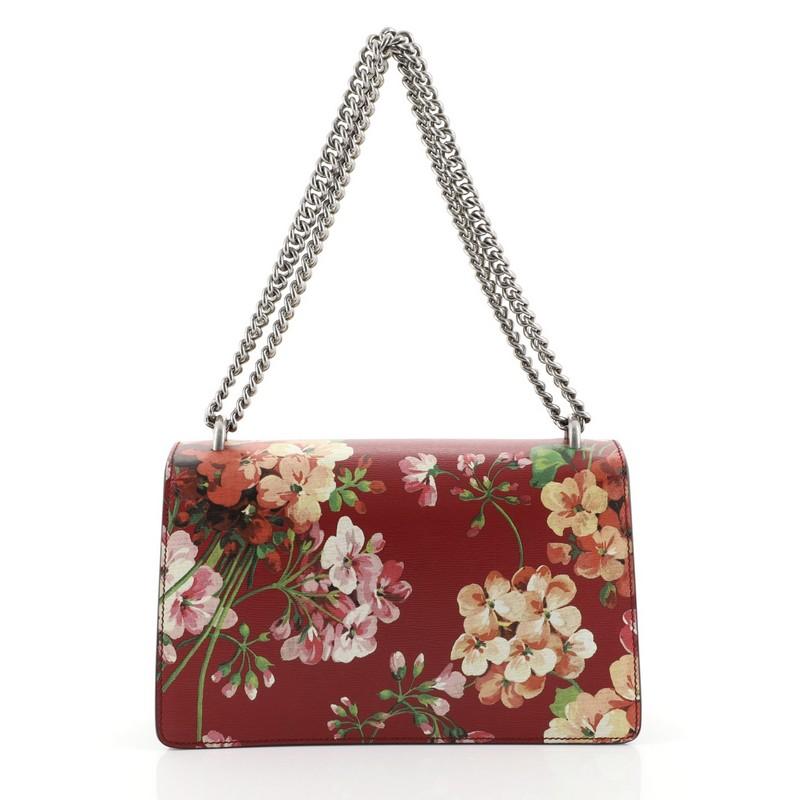 Brown Gucci Dionysus Bag Blooms Print Leather Small