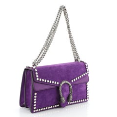 Gucci Dionysus Bag Crystal Embellished Suede Small