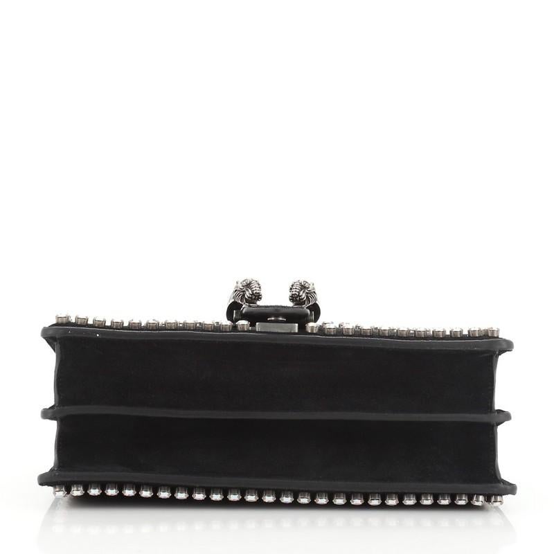 Gucci Dionysus Bag Crystal Embellished Suede Small In Good Condition In NY, NY