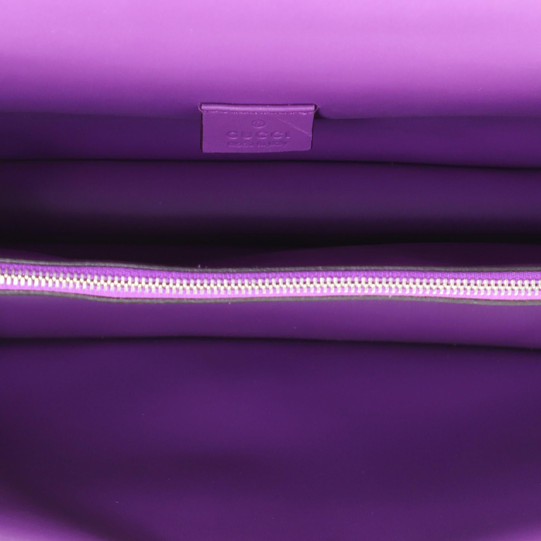 Purple Gucci Dionysus Bag Crystal Embellished Suede Small