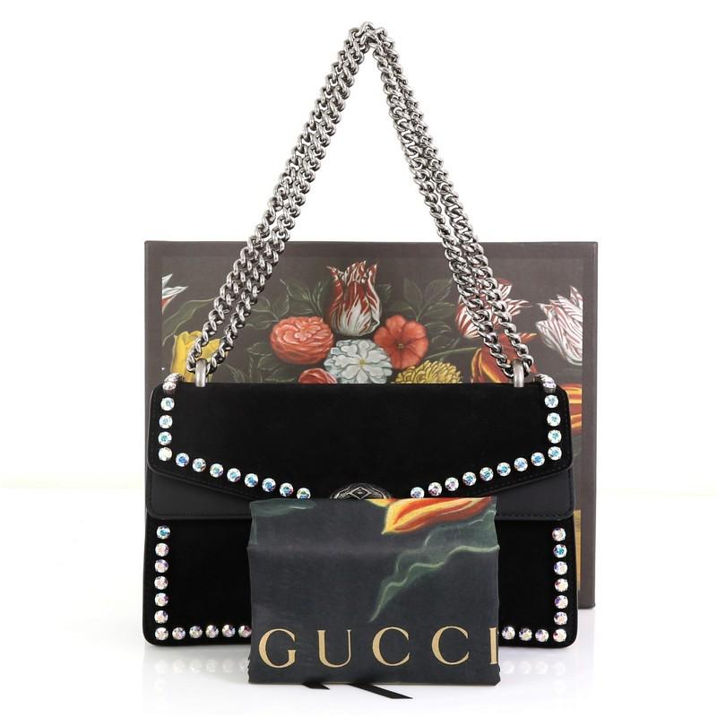 Gucci Dionysus Bag Crystal Embellished Suede Small 1