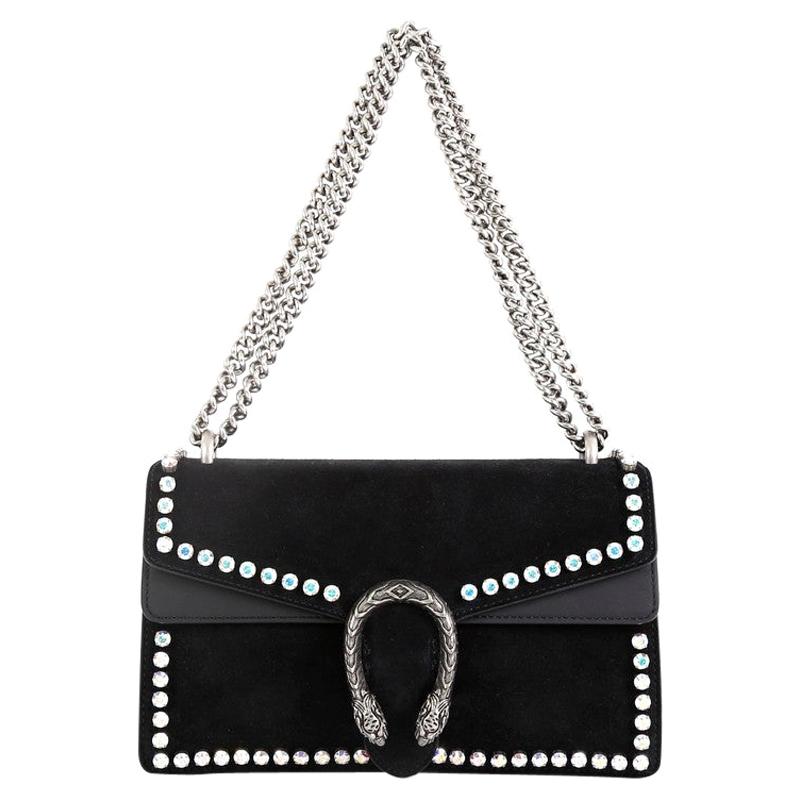 Gucci Dionysus Bag Crystal Embellished Suede Small