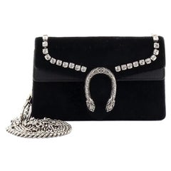 Gucci Dionysus Bag Crystal Embellished Velvet Super Mini