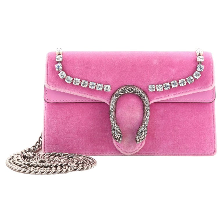 Gucci Dionysus Bag Crystal Embellished Velvet Super Mini at 1stDibs ...