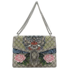 Gucci Dionysus Bag Embellished GG Coated Canvas with Python Medium