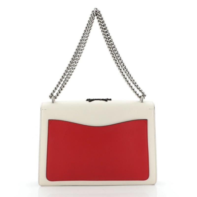 Beige Gucci Dionysus Bag Embellished Leather Medium