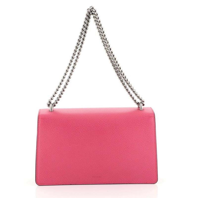 Pink Gucci Dionysus Bag Embellished Leather Small