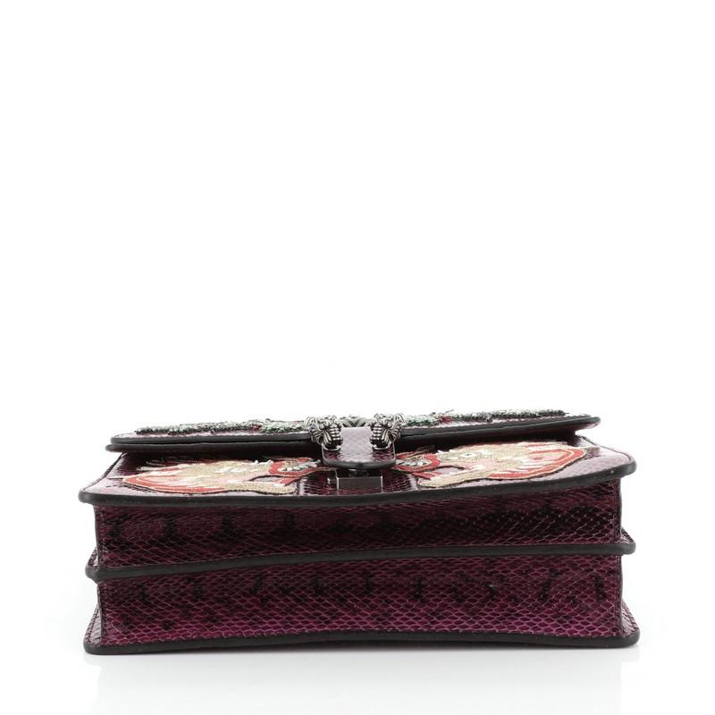 Gucci  Dionysus Bag Embellished Python Medium In Good Condition In NY, NY