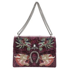 Gucci Dionysus Bag Embellished Python Medium