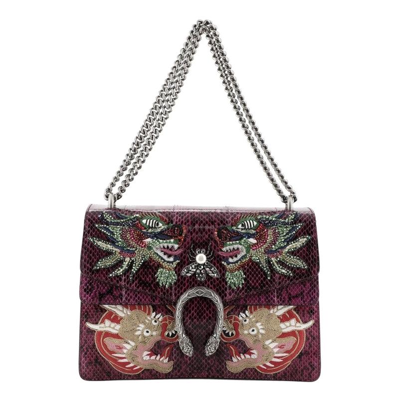 Gucci Dionysus Bag Embellished Python Medium