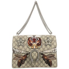 Gucci Dionysus Bag Embroidered GG Coated Canvas with Python Medium