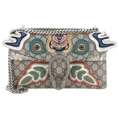 Gucci Dionysus Bag Embroidered GG Coated Canvas With Python Small