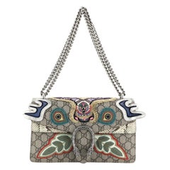Gucci Dionysus Bag Embroidered GG Coated Canvas with Python Small