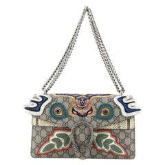 Gucci Dionysus Bag Embroidered GG Coated Canvas with Python Small