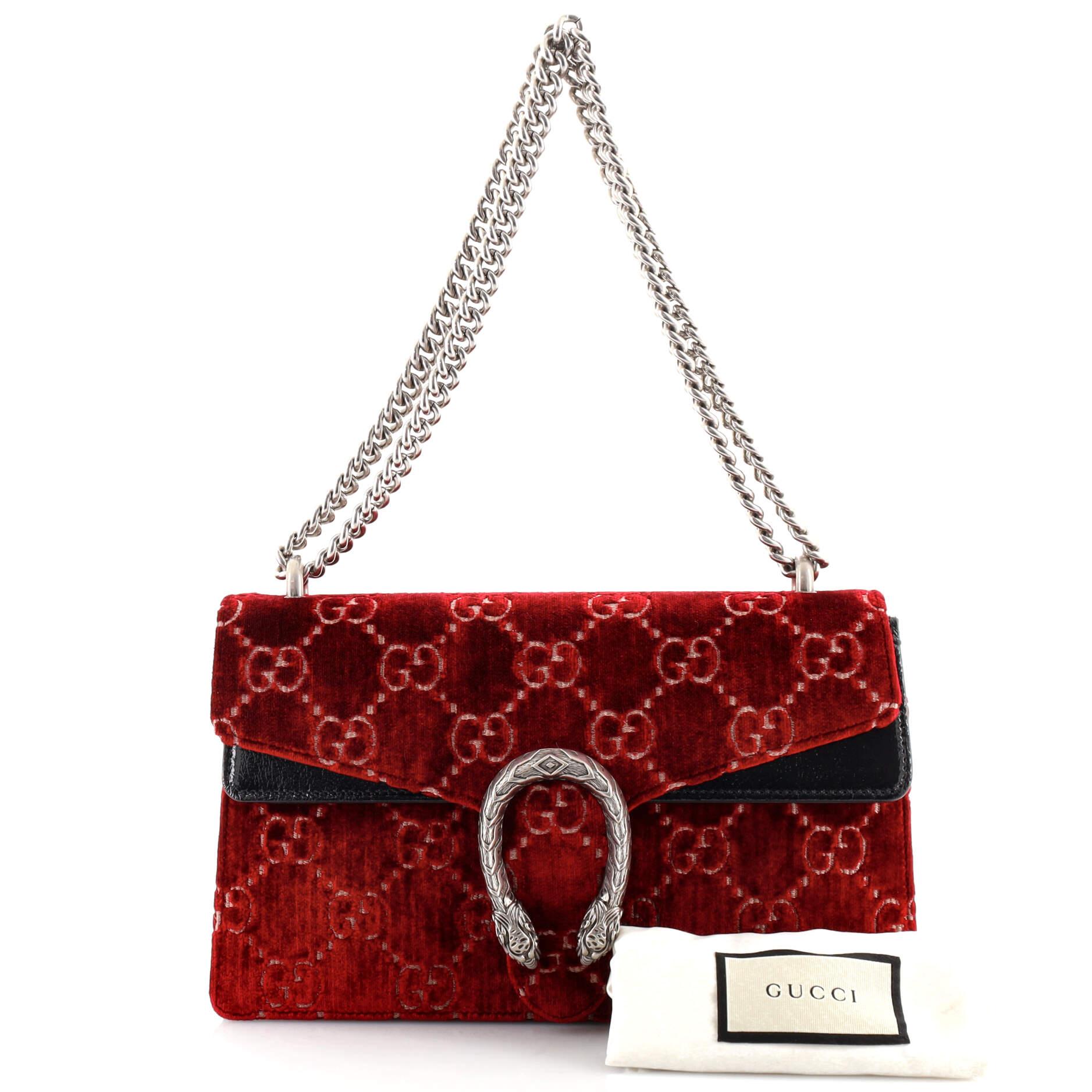 Gucci dionysus mini red velvet sale