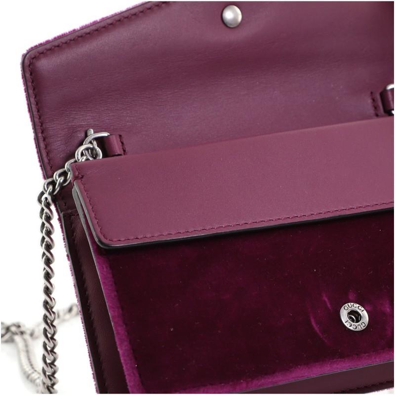 Black Gucci Dionysus Bag GG Velvet Super Mini