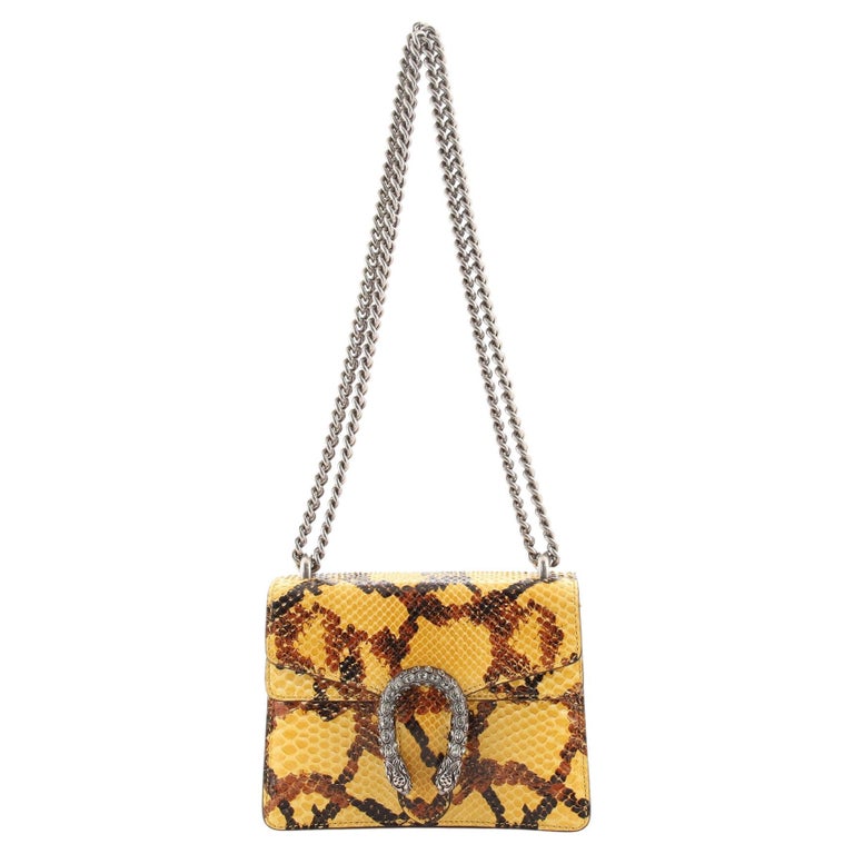 Gucci Dionysus Bag Python with Embellished Detail Mini at 1stDibs