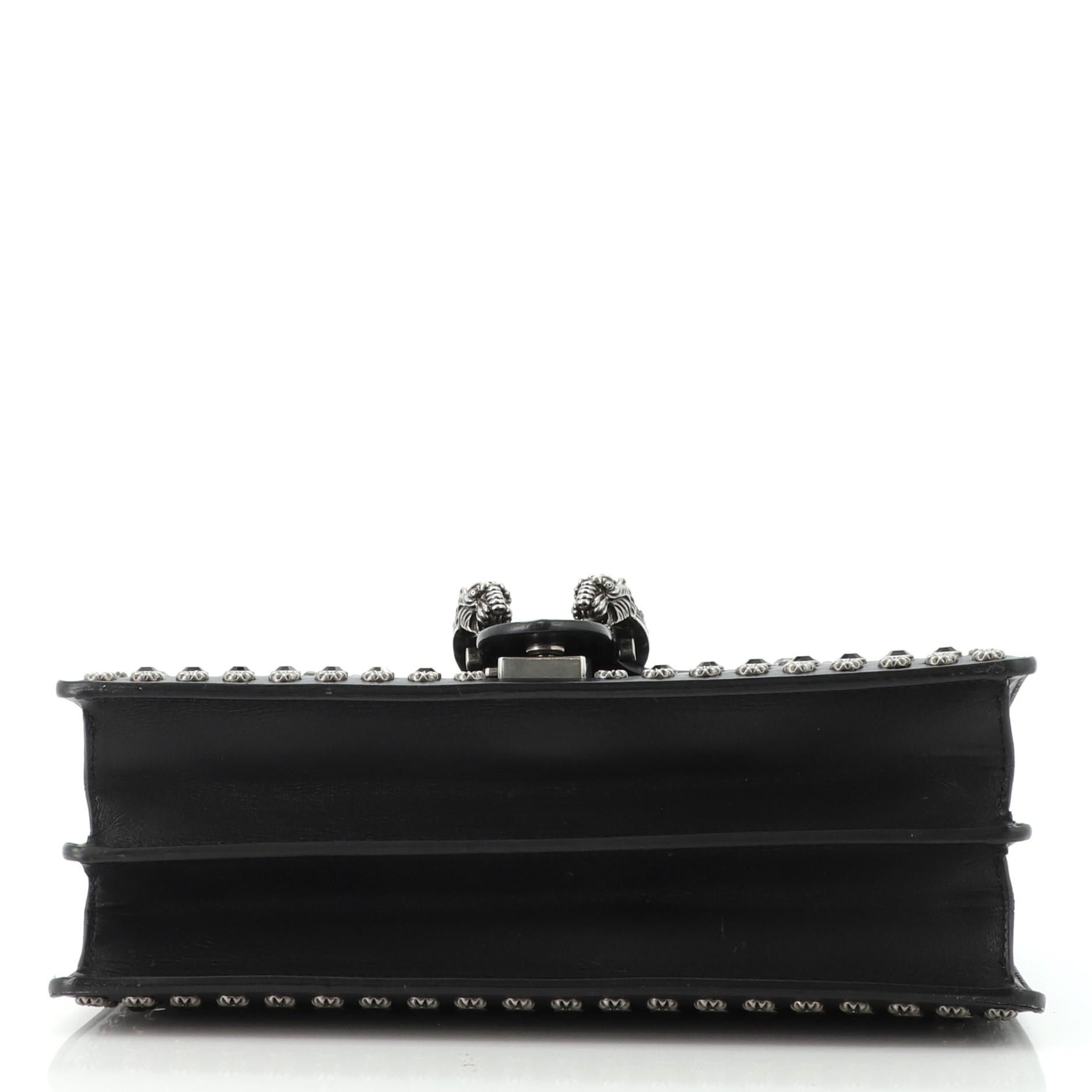 Black Gucci Dionysus Bag Studded Leather Small