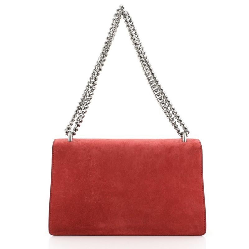 Red Gucci Dionysus Bag Suede Small