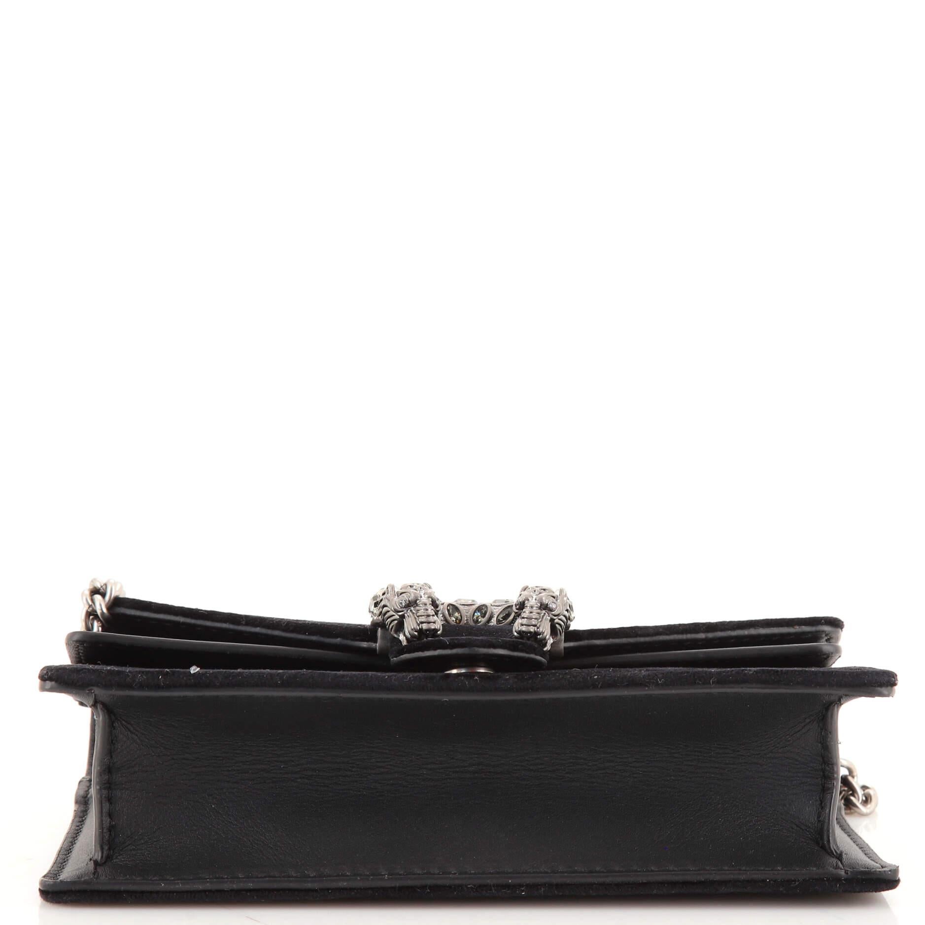 Gucci Dionysus Bag Velvet Super Mini In Good Condition In NY, NY
