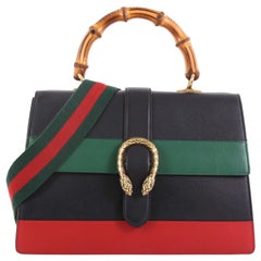 Gucci Dionysus Bamboo Top Handle Bag Colorblock Leather Large