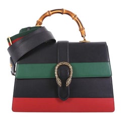 Gucci Dionysus Bamboo Top Handle Bag Colorblock Leather Large