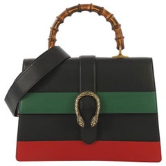 Gucci Dionysus Bamboo Top Handle Bag Colorblock Leather Large