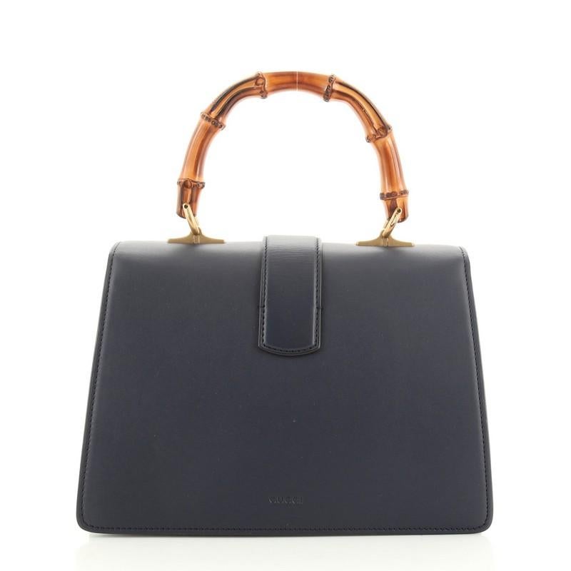 Gucci Dionysus Bamboo Top Handle Bag Colorblock Leder Medium (Schwarz)