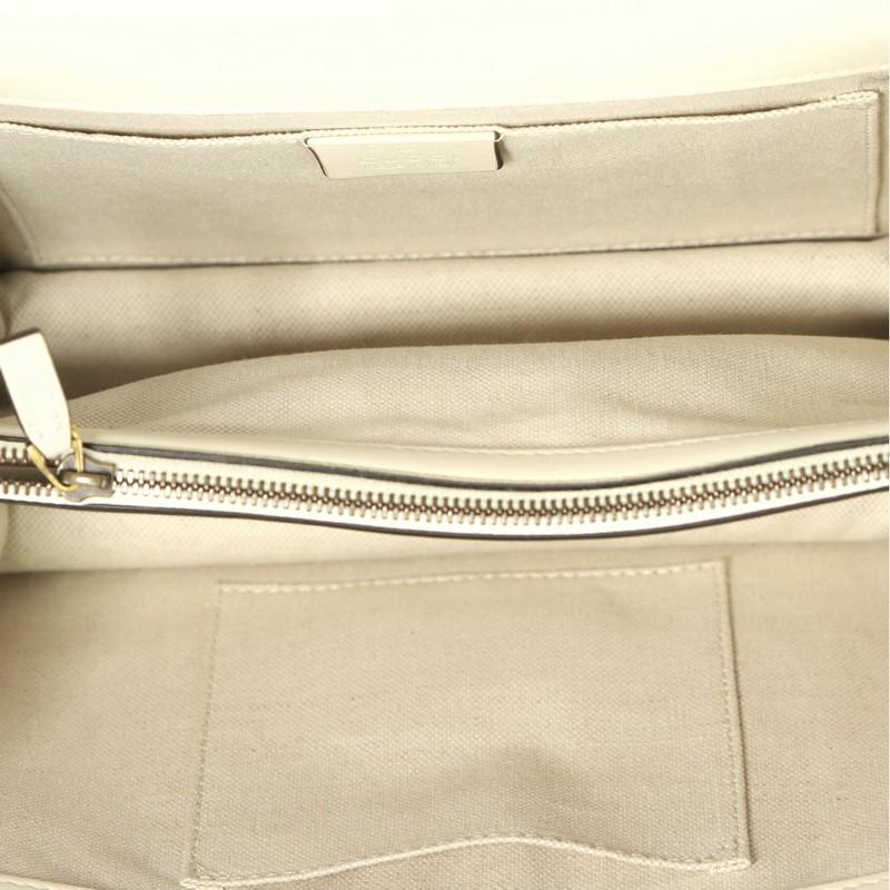 Beige Gucci Dionysus Bamboo Top Handle Bag Colorblock Leather Medium