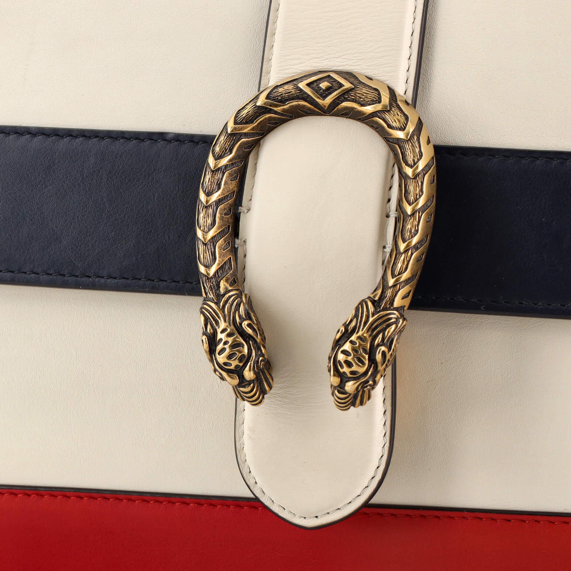 Gucci Dionysus Bamboo Top Handle Bag Colorblock Leather Medium at