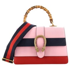 Gucci Dionysus Bamboo Top Handle Bag Colorblock Leather Medium