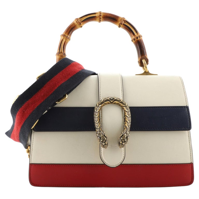 Gucci Dionysus Bamboo Top Handle Bag Colorblock Leather Medium at 1stDibs