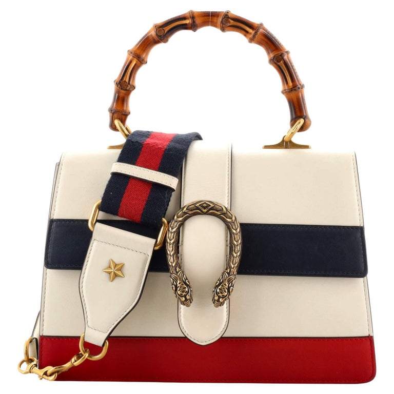 Gucci Dionysus Bamboo Top Handle Bag Colorblock Leather Medium For Sale