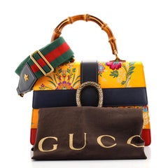 Gucci Dionysus Bamboo Top Handle Bag Floral Jacquard with Leather Medium