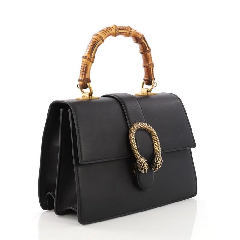 Gucci Dionysus Bamboo Top Handle Bag Leather Medium at 1stDibs