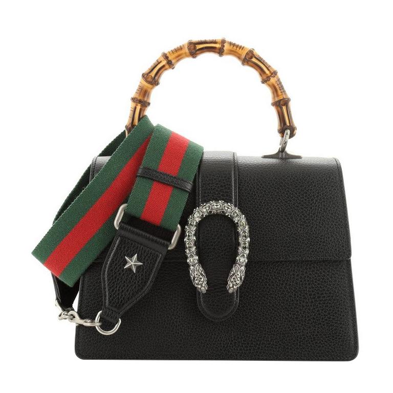 Gucci Dionysus Bamboo Top Handle Bag Leather Medium at 1stDibs