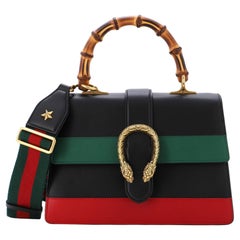 Gucci Dionysus Bamboo Top Handle Bag Leather Medium