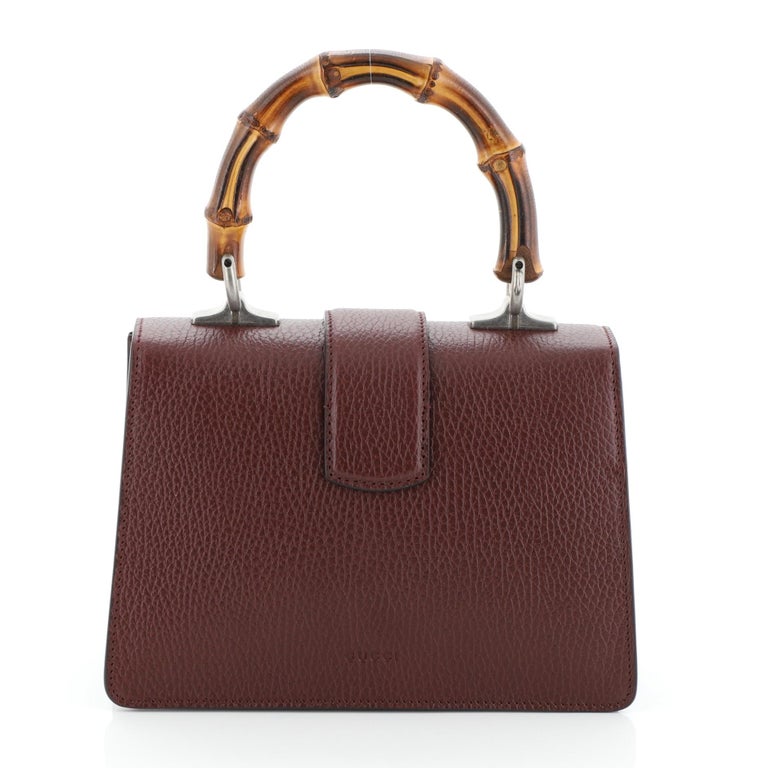 Gucci Dionysus Bamboo Top Handle Bag Leather Mini at 1stDibs