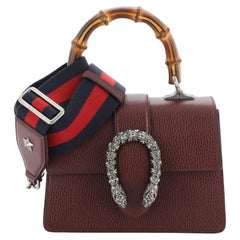 Gucci Dionysus Bamboo Top Handle Bag Leather Mini