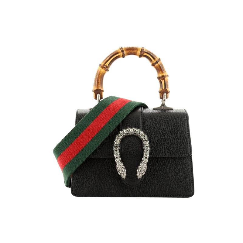 Gucci Dionysus Bamboo Top Handle Bag Leather Mini at 1stDibs