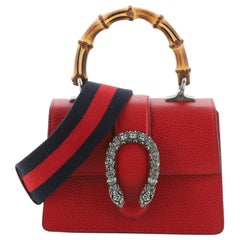 Gucci Dionysus Bamboo Top Handle Bag Leather Mini