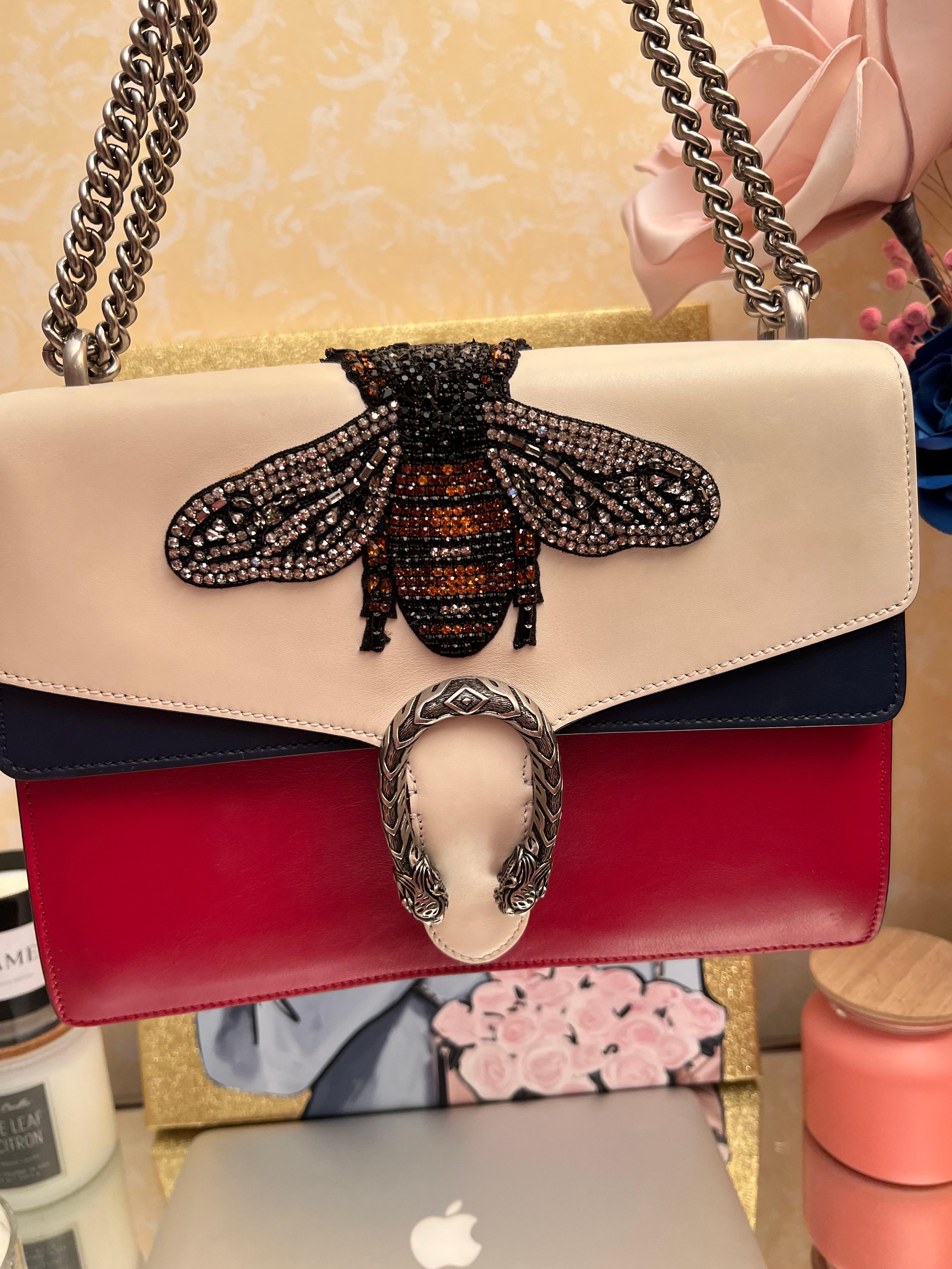 Gucci Dionysus Bee Bag. 2 stones are missing. Comes with dust bag. Amazing condition.