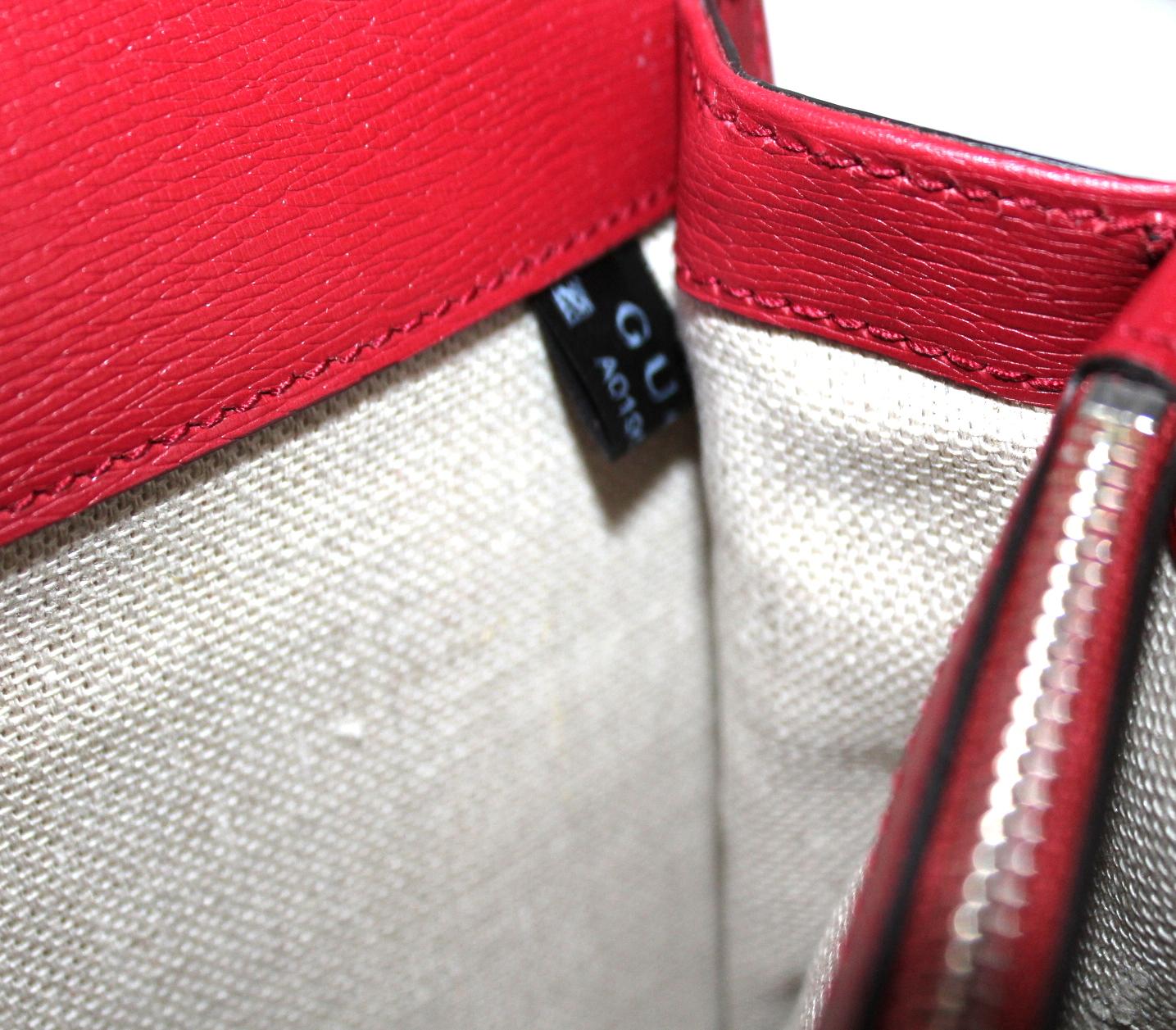Gucci Dionysus Blooms Cherry Leather Shoulder Bag 1