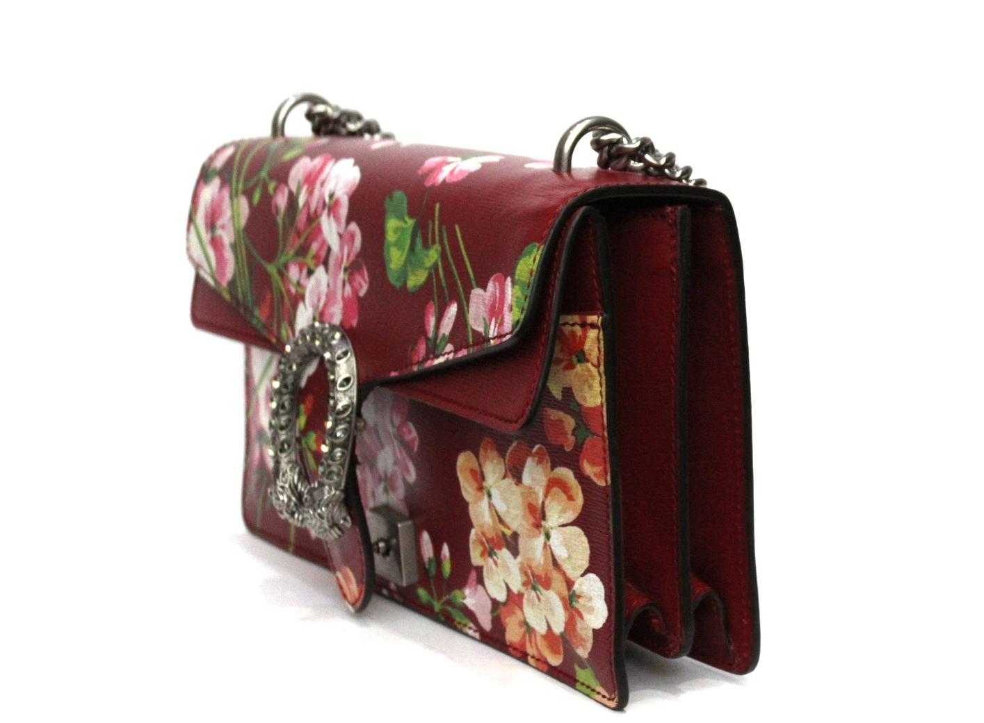 Gucci Dionysus Blooms Cherry Leather Shoulder Bag 2